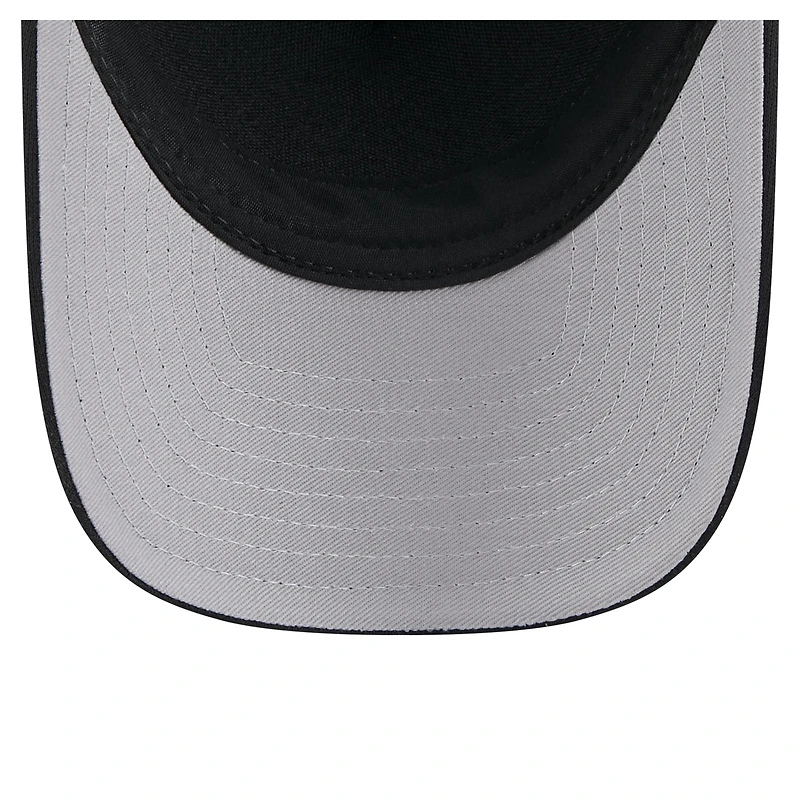 Casquette camionneur ajustable New Era noire City Initial 9FORTY A-Frame M-Crown des Mets de New York pour homme