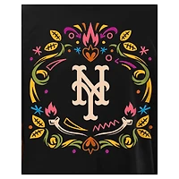 Men's New Era Black York Mets Día de los Muertos T-Shirt
