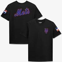 Men's New Era Black York Mets Dominican Republic Country Flag T-Shirt