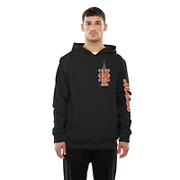 Sweat à capuche en polaire Empire State Building noir New Era pour homme des Mets de York