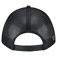 Casquette ajustable New Era noire New York Mets 9FORTY A-Frame M-Crown Trucker pour homme