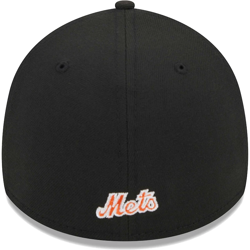 Casquette Flex 39THIRTY New York Mets Logo Era noire pour homme