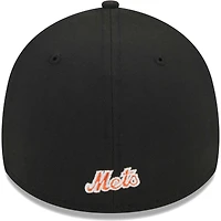 Casquette Flex 39THIRTY New York Mets Logo Era noire pour homme