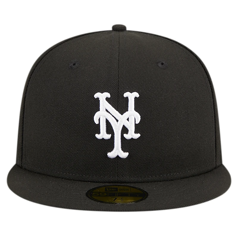 Casquette ajustée 59FIFTY noire avec logo New York Mets Era pour homme