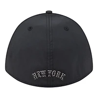 Casquette New Era noire métallisée York Mets 39THIRTY M-Crown Flex pour homme
