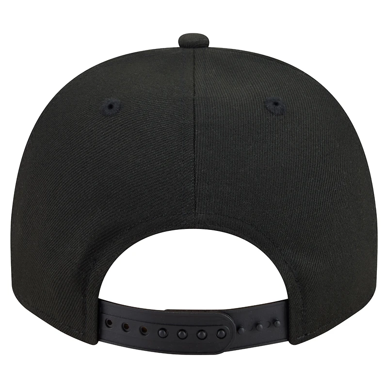 Casquette snapback New Era Motion A-Frame 9FIFTY pour homme, noire