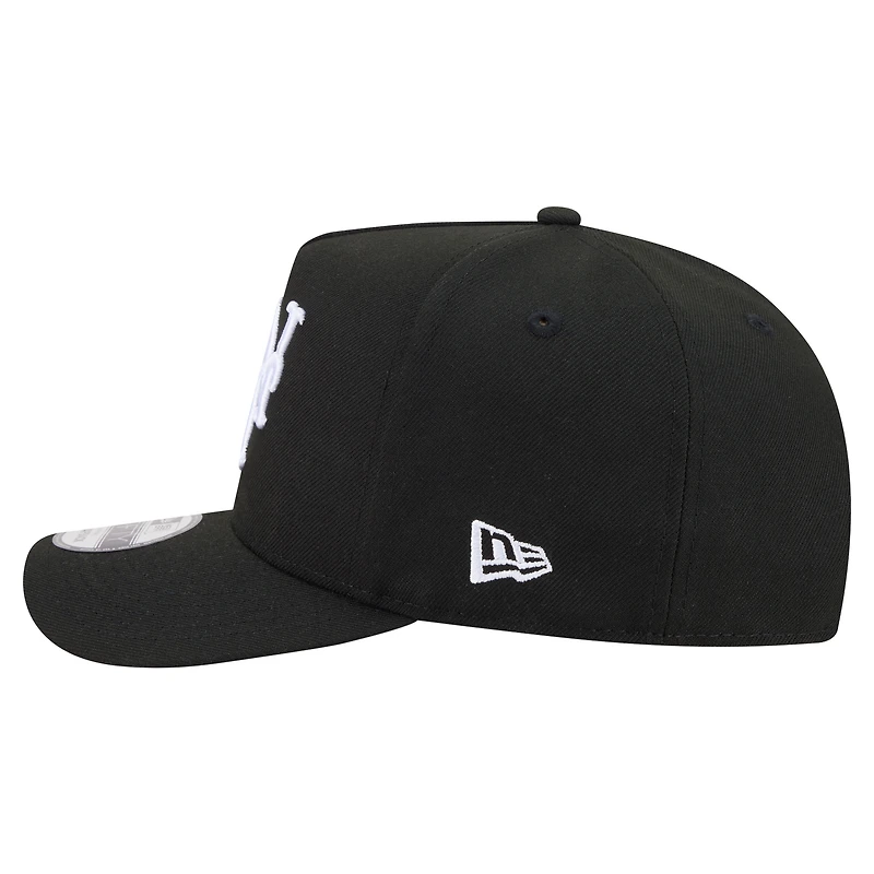 Casquette snapback New Era Motion A-Frame 9FIFTY pour homme, noire
