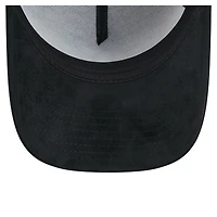 Casquette ajustable New Era 9FORTY noire pour homme, logo New York Mets, inscription manuscrite.
