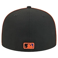 Casquette ajustée New Era 59FIFTY noire des Mets de York pour homme