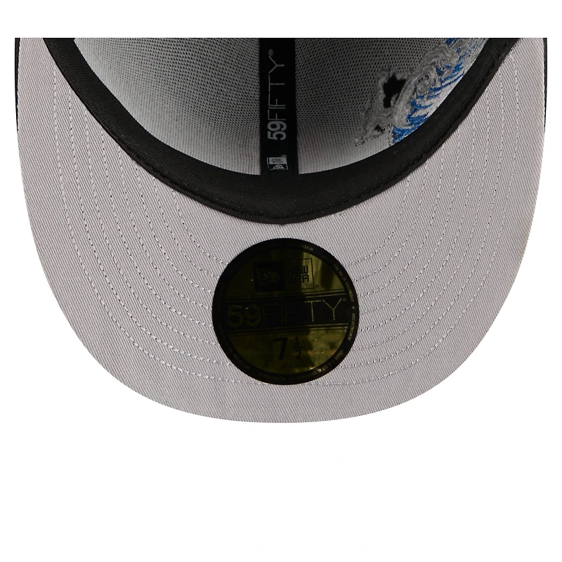 Men's New Era  Black York Mets Surf 59FIFTY Fitted Hat