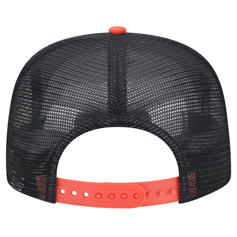 Casquette de golfeur noire en mesh New Era New York Mets Throwback pour hommes