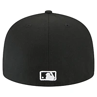 Casquette ajustée New Era noire York Mets Tri-Hit 59FIFTY pour homme