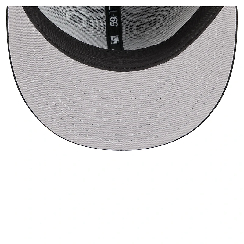 Casquette ajustée New Era noire York Mets Tri-Hit 59FIFTY pour homme