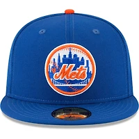 Casquette ajustée 59FIFTY en laine de la collection New York Mets Cooperstown Era pour homme, bleu