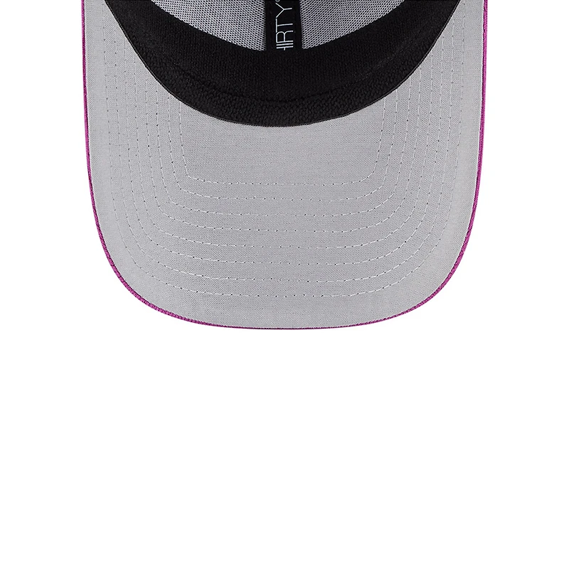 Casquette d'entraînement au bâton 39THIRTY Flex New Era pour homme, anthracite/violet, York Mets City Connect