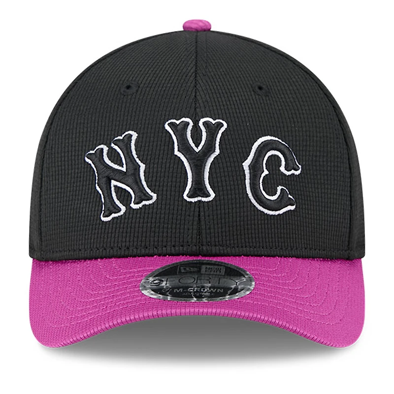 Casquette ajustable 9FORTY M-Crown City Connect pour homme New Era, anthracite/violet, New York Mets