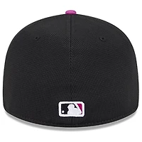 Men's New Era Charcoal/Purple York Mets City Connect Batting Practice Low Profile 59FIFTY Fitted Hat