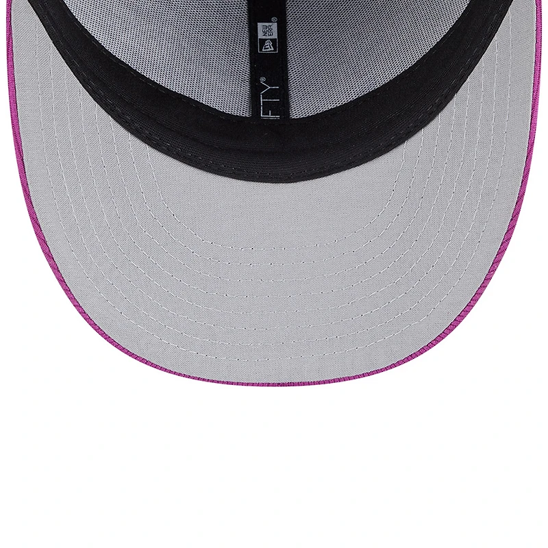 Men's New Era Charcoal/Purple York Mets City Connect Batting Practice Low Profile 59FIFTY Fitted Hat