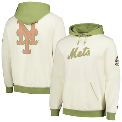 Sweat à capuche New Era York Mets Color Pop pour hommes, crème/vert