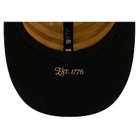 Casquette ajustée New Era 59FIFTY crème/marine pour homme, York Mets USA 250, édition spéciale 4 juillet, profil bas.