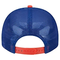 Men's New Era Cream/Royal New York Mets Banner A-Frame 9FIFTY Trucker Snapback Hat