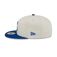 Men's New Era  Cream/Royal York Mets Bullpen Cart 59FIFTY Fitted Hat