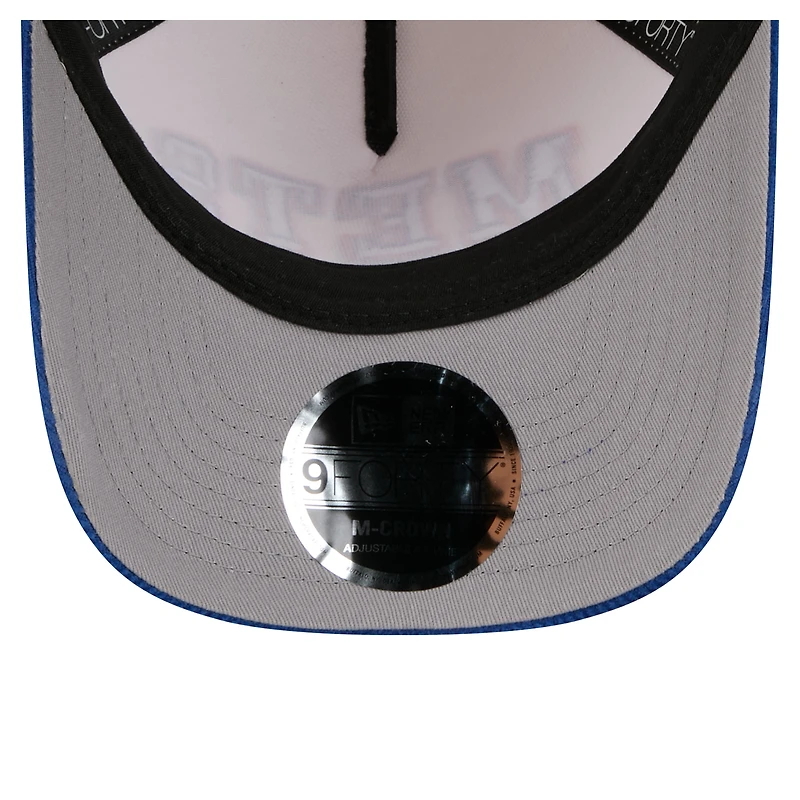 Men's New Era  Cream/Royal New York Mets Sided Corduroy 9FORTY A-Frame Adjustable Hat