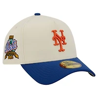 Men's New Era  Cream York Mets Chrome A-Frame 59FORTY Fitted Hat