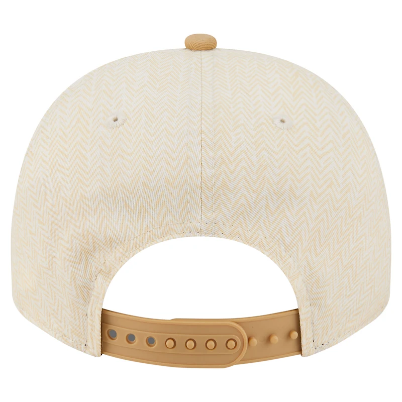 Casquette snapback New Era crème New York Mets à chevrons 9FIFTY pour homme