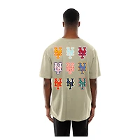 Men's New Era  Cream York Mets Ransom Note Oversized T-Shirt