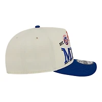 Men's New Era Cream New York Mets Throwback Tri-Hit A-Frame 9FIFTY Adjustable Hat