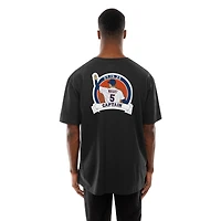 T-shirt graphique noir New Era David Wright pour homme, joueur retraité des Mets de York