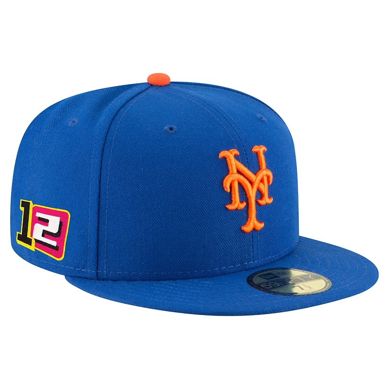 Casquette ajustée 59FIFTY Francisco Lindor Royal New York Mets 2025 Player's Weekend pour homme de Era