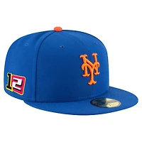 Casquette ajustée 59FIFTY Francisco Lindor Royal New York Mets 2025 Player's Weekend pour homme de Era