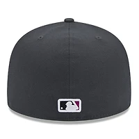 Men's New Era Graphite York Mets 2024 City Connect Icon 59FIFTY Fitted Hat