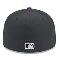 Casquette ajustée 59FIFTY New Era Graphite York Mets 2024 City Connect Low Profile pour homme