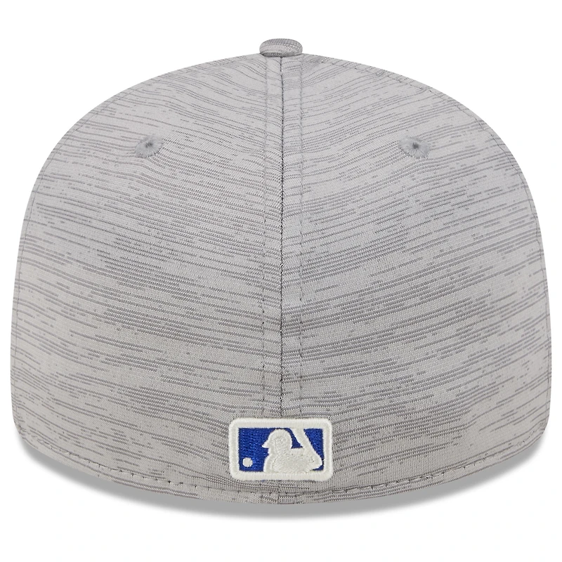 Men's New Era  Gray York Mets 2024 Clubhouse Low Profile 59FIFTY Fitted Hat
