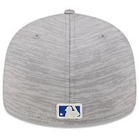 Men's New Era  Gray York Mets 2024 Clubhouse Low Profile 59FIFTY Fitted Hat