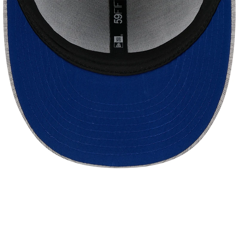 Men's New Era  Gray York Mets 2024 Clubhouse Low Profile 59FIFTY Fitted Hat