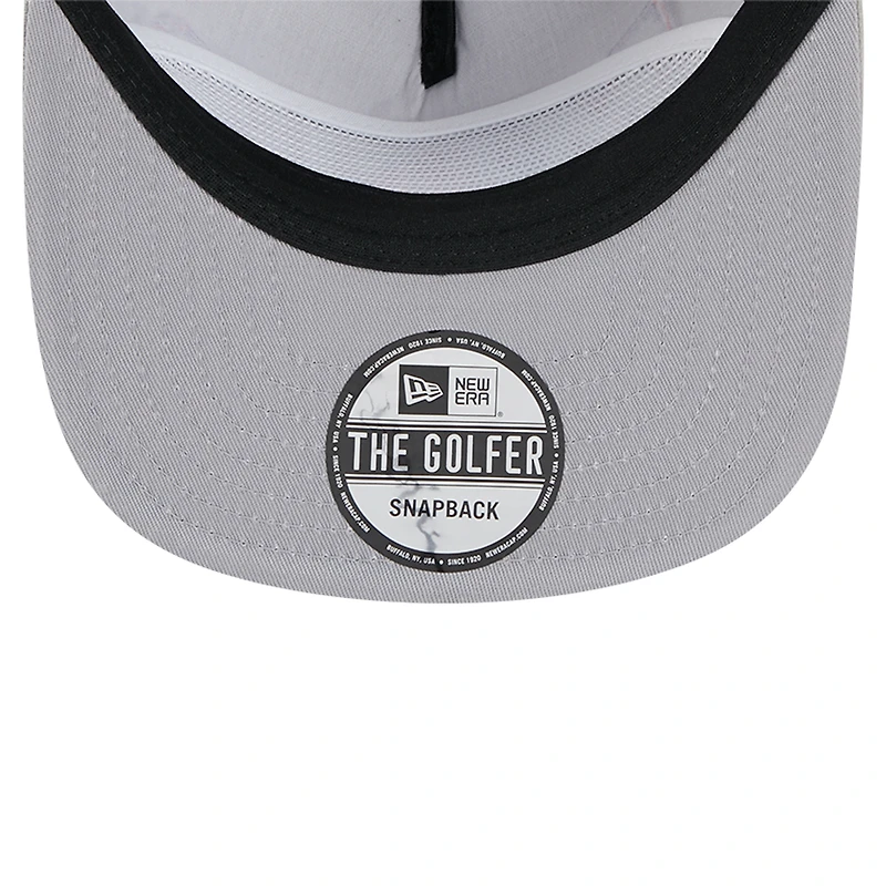 Casquette de golf à visière snapback en velours côtelé gris New Era pour homme des New York Mets