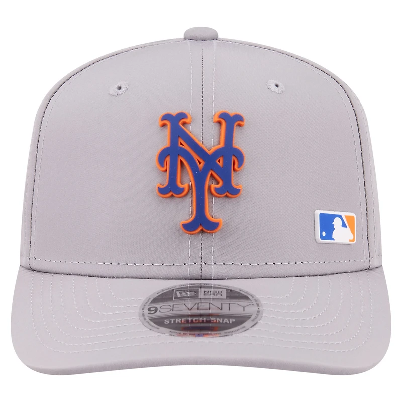 Men's New Era Gray New York Mets Laser Perforated 9SEVENTY Adjustable Hat