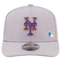 Men's New Era Gray New York Mets Laser Perforated 9SEVENTY Adjustable Hat