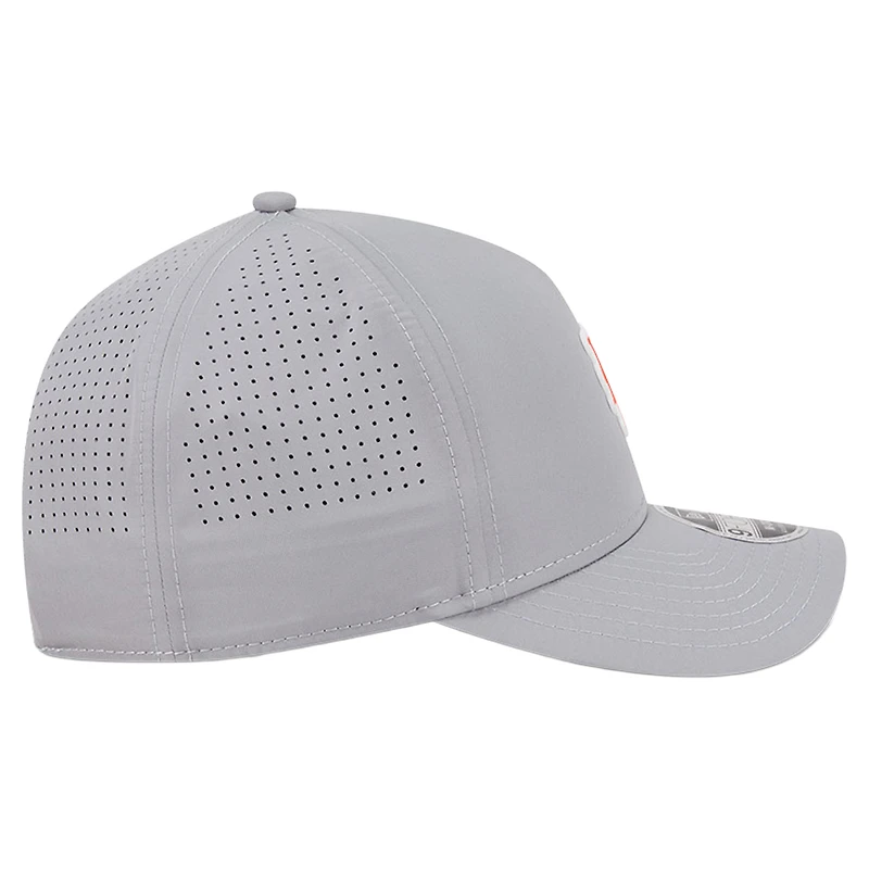 Casquette ajustable New Era grise New York Mets Micro Logo 9FORTY M-Crown A-Frame pour homme
