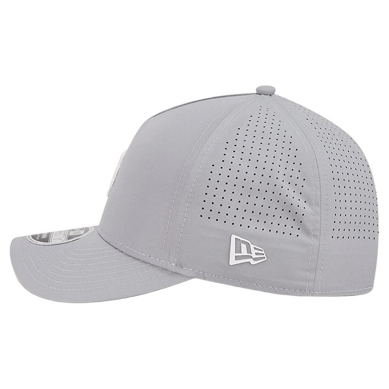 Casquette ajustable New Era grise New York Mets Micro Logo 9FORTY M-Crown A-Frame pour homme