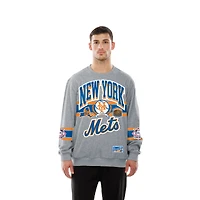 Sweat-shirt New Era Sport Classics gris pour homme