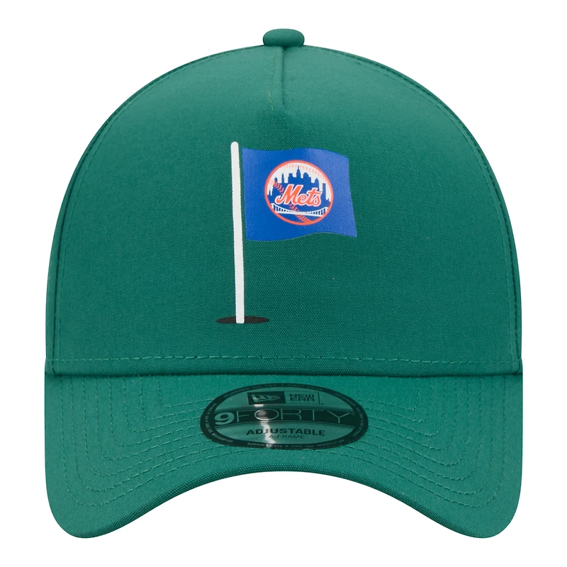 Casquette ajustable New Era verte New York Mets Pin Seeker 9FORTY pour homme