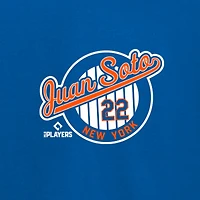 T-shirt de joueur cartes New Era Juan Soto bleu York Mets pour homme