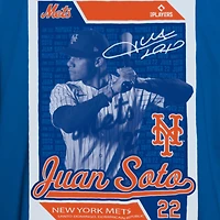 T-shirt de joueur cartes New Era Juan Soto bleu York Mets pour homme