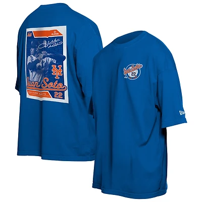 T-shirt de joueur cartes New Era Juan Soto bleu York Mets pour homme