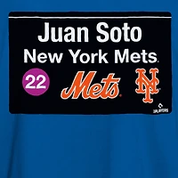 Men's New Era Juan Soto Blue York Mets Sign Player T-Shirt